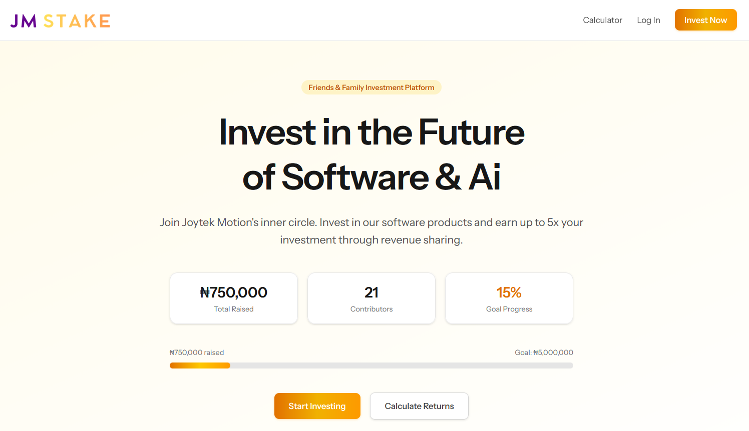 JM Stake screenshot